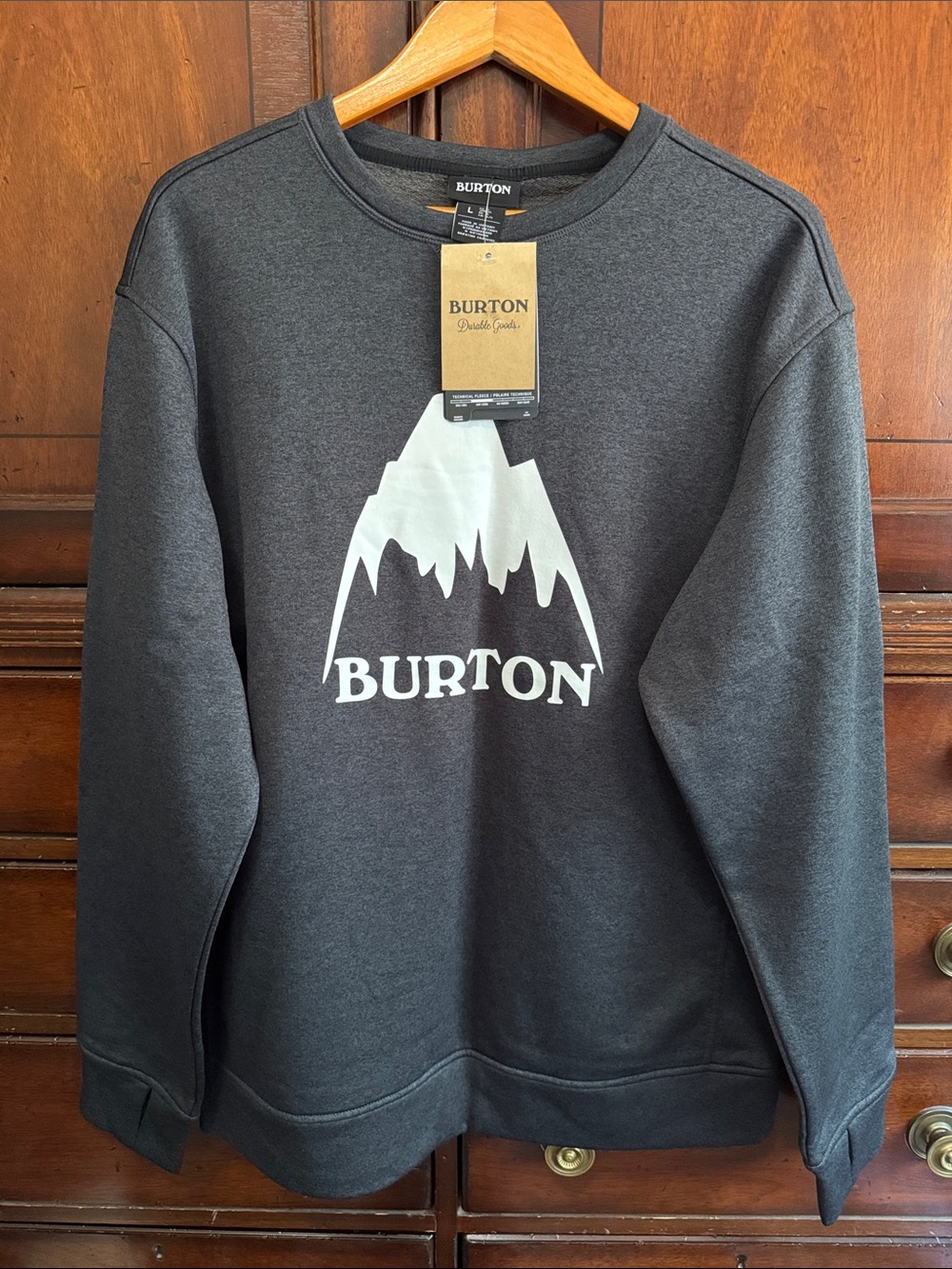 Burton Men’s Large technical fleece sweatshirt